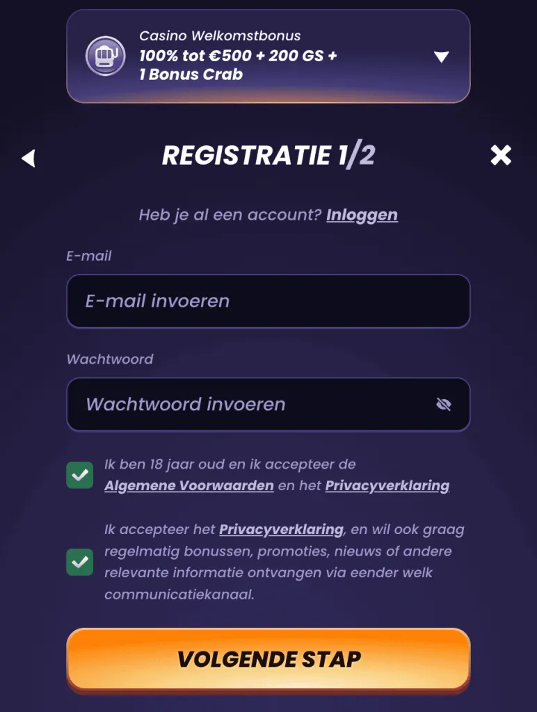 FunBet casino login & registration