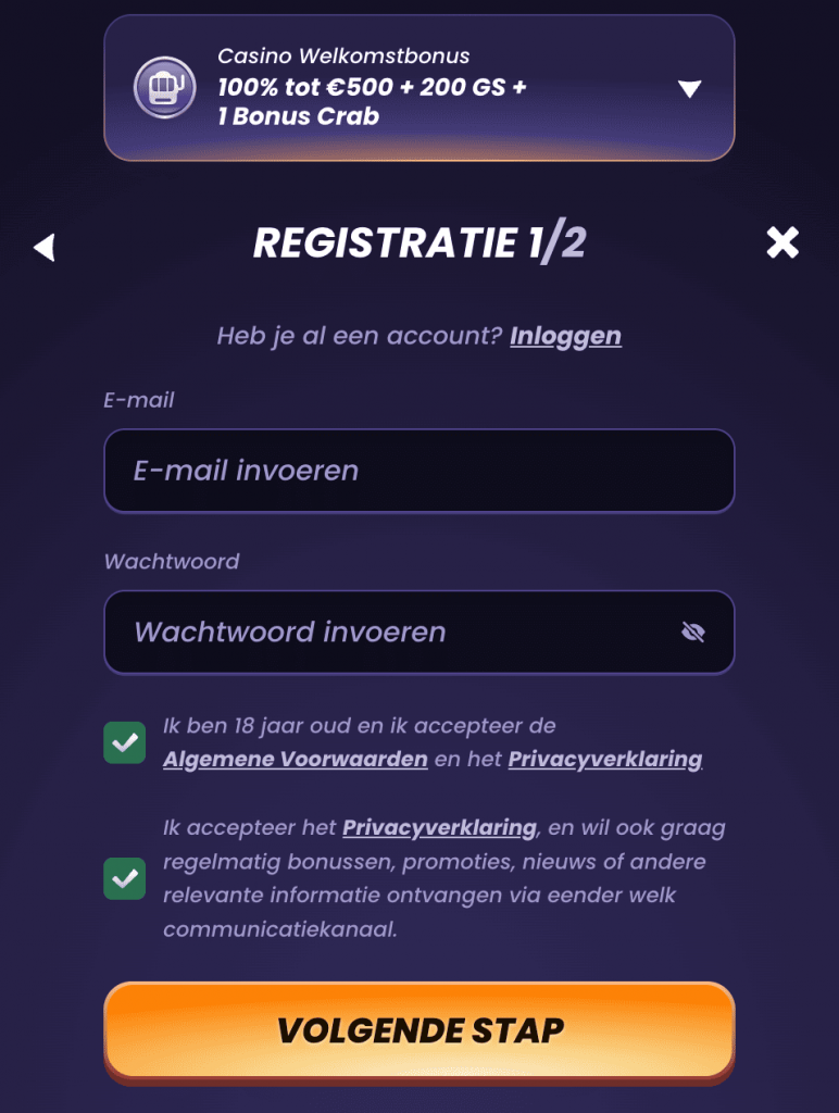 FunBet casino login & registration